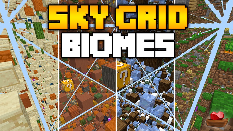 Sky Grid Biomes Key Art