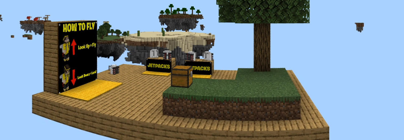 Skyblock Jetpack Panorama