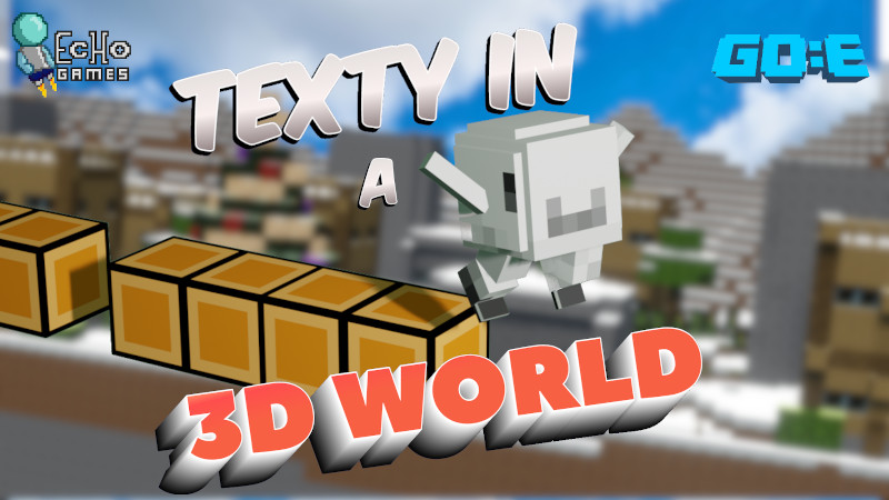 Texty In a 3D World Key Art