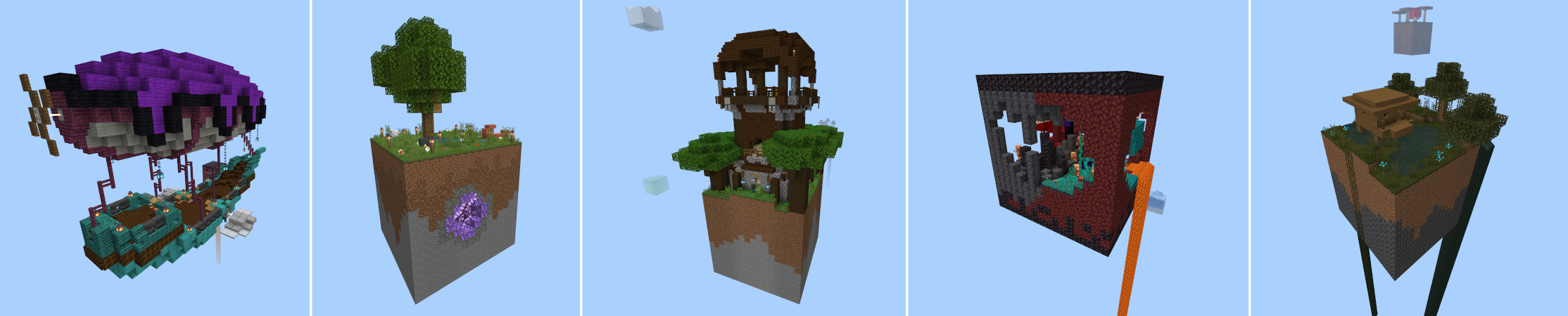 Skyblock Chunked Panorama