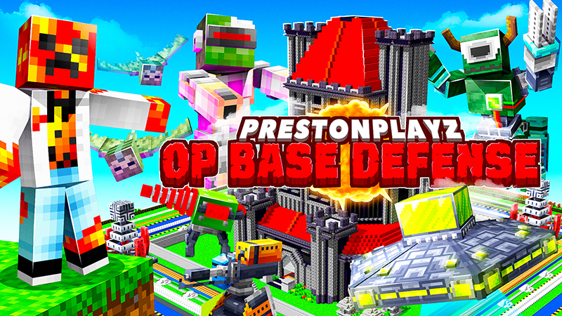 PrestonPlayz OP Base Defense Key Art