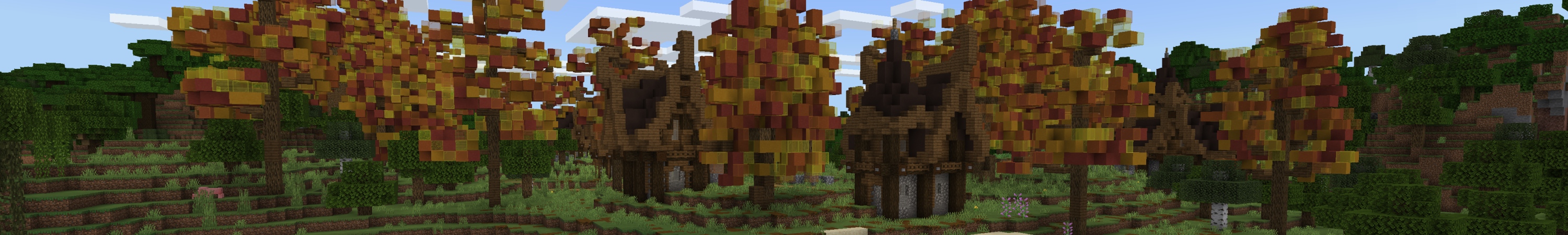 Autumn Village Panorama