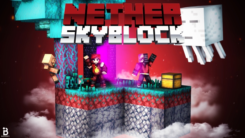 Nether Skyblock Key Art