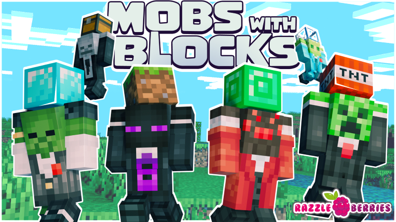Mobs with Blocks Key Art