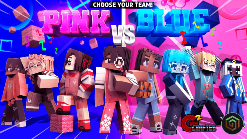 Pink vs Blue Key Art