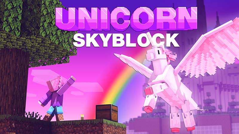 Unicorn Skyblock Key Art