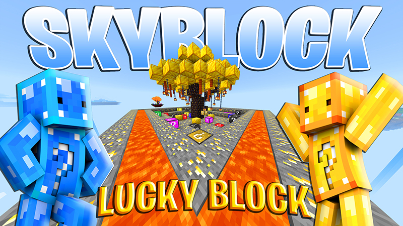 SkyBlock Lucky Block Key Art