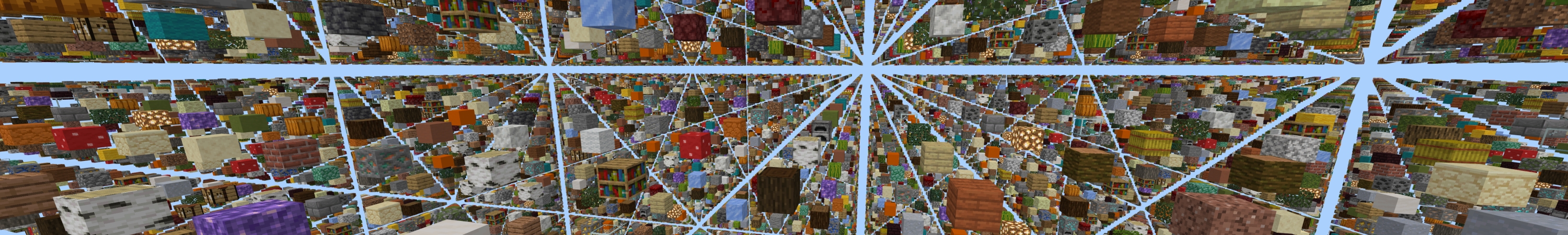 One Block Sky Grid Panorama