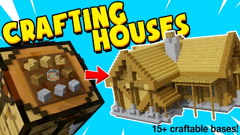 CRAFTING HOUSES by Chunklabs - Minecraft Marketplace (via playthismap.com)