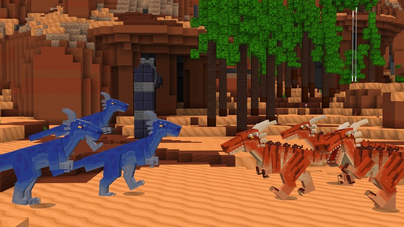 Dinosaur Battle in Minecraft Marketplace | Minecraft