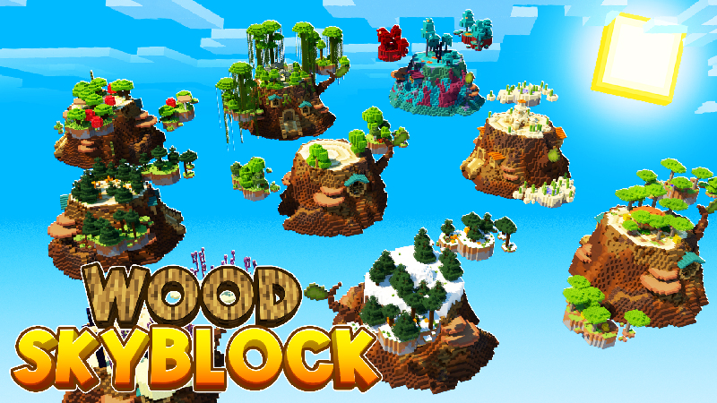 Wood Skyblock Key Art