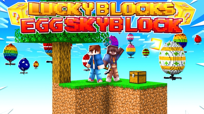 Lucky Blocks Eggs Skyblock Key Art