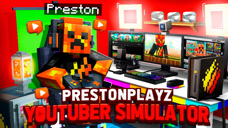 Preston's YouTuber Simulator Key Art