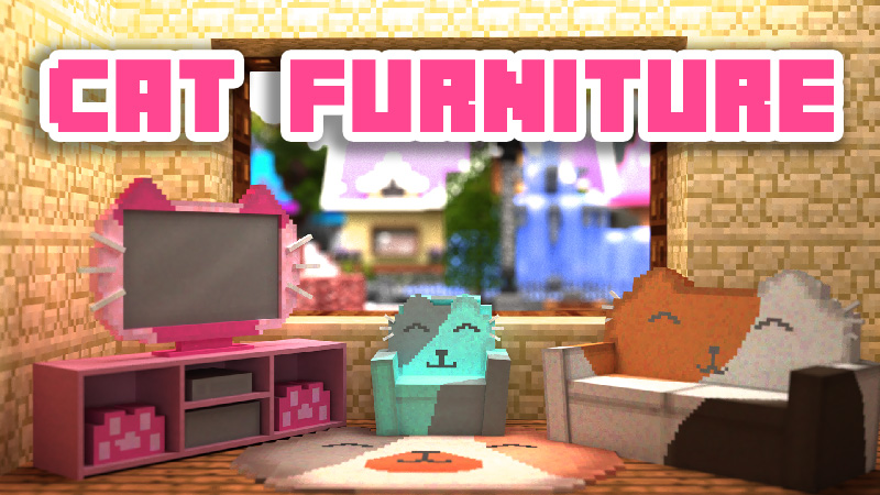 Cat Furniture In Minecraft Marketplace Minecraft   CatFurniture Thumbnail 0 