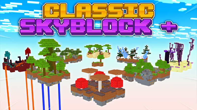 Classic Skyblock+ Key Art