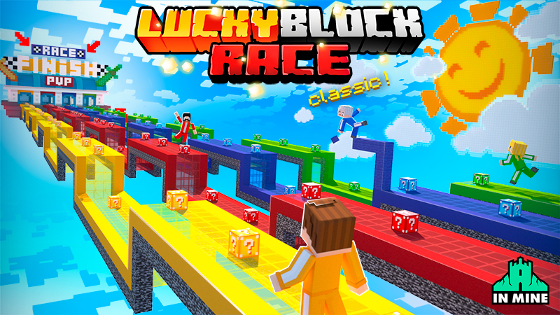 LUCKY BLOCK RACE! in Minecraft Marketplace