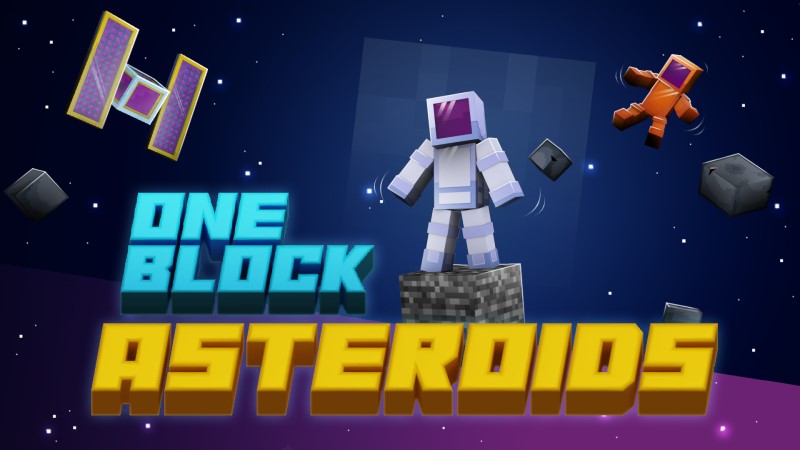 One Block Asteroids Key Art