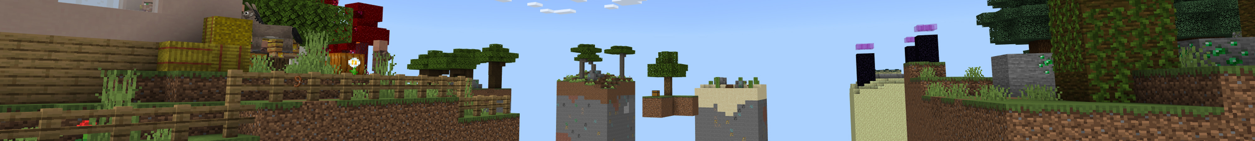 One Chunk Skyblock Challenge Panorama