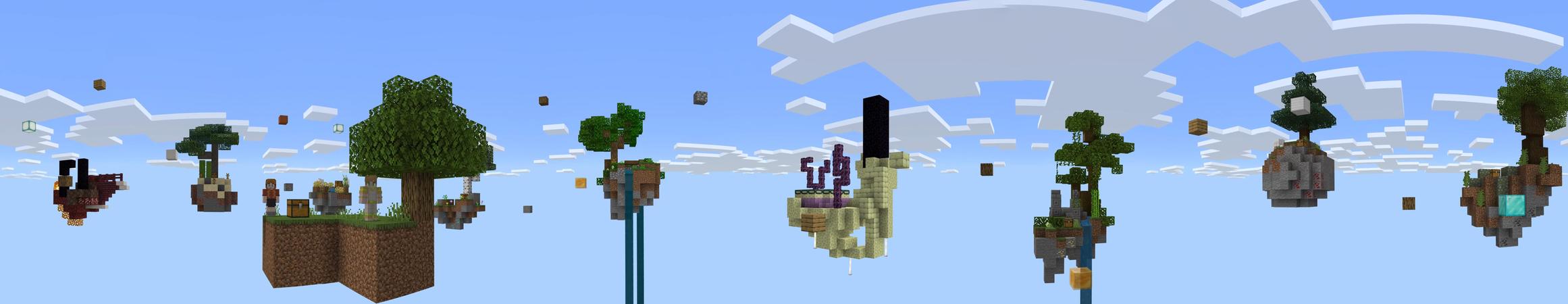 Skyblock Falling Blocks Panorama