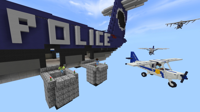 Police Parachuters by GoE-Craft