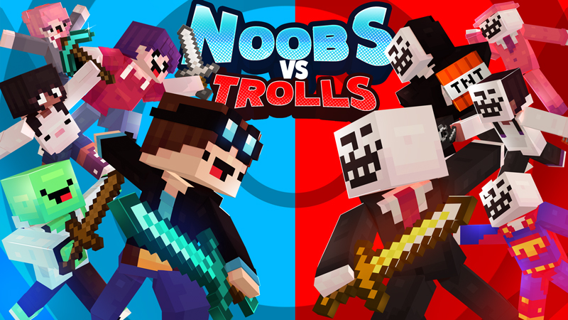 NOOBS vs TROLLS Key Art