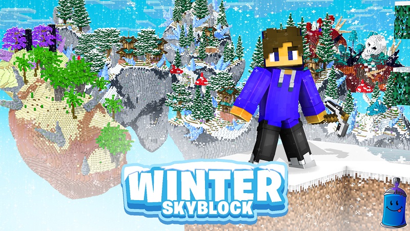 Winter Skyblock Key Art