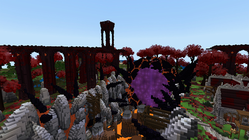 Nether Village by Gearblocks