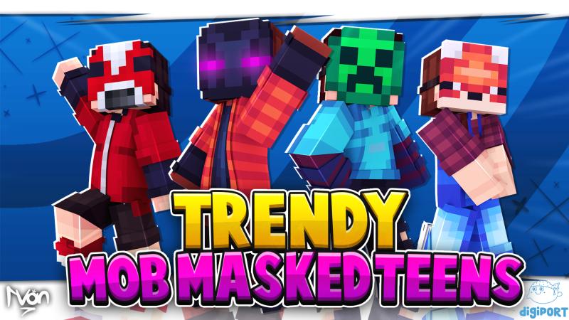 Trendy Mob Masked Teens Key Art