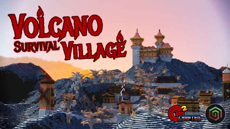 Volcano Survival Village Key Art