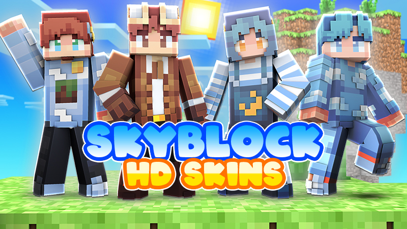 SkyBlock HD Skins Key Art