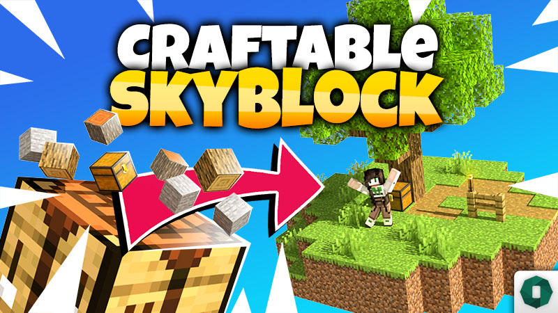 Craftable Skyblock Key Art