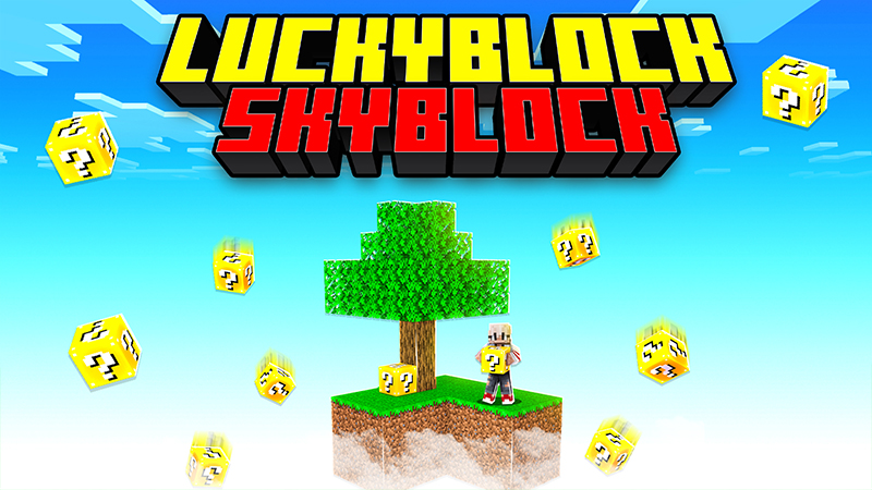 Luckyblock Skyblock Key Art