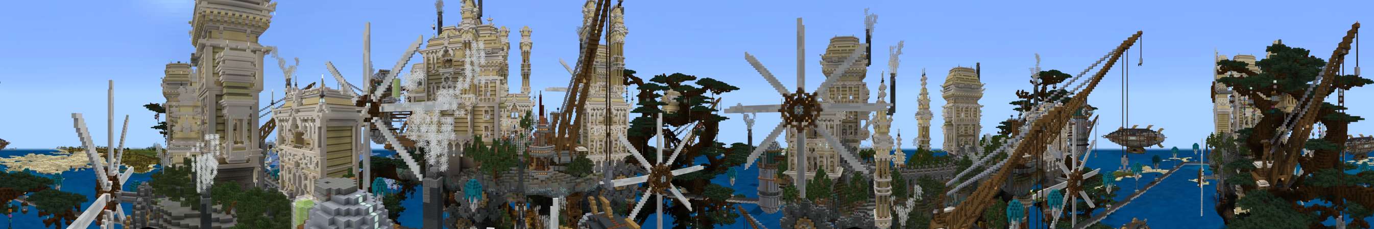 Steampunk City Panorama