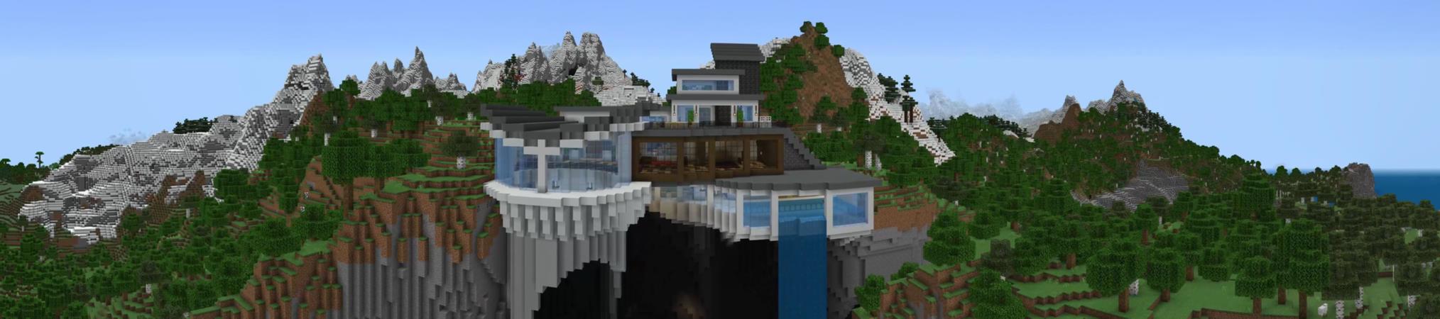 Cliffside Mansion Panorama