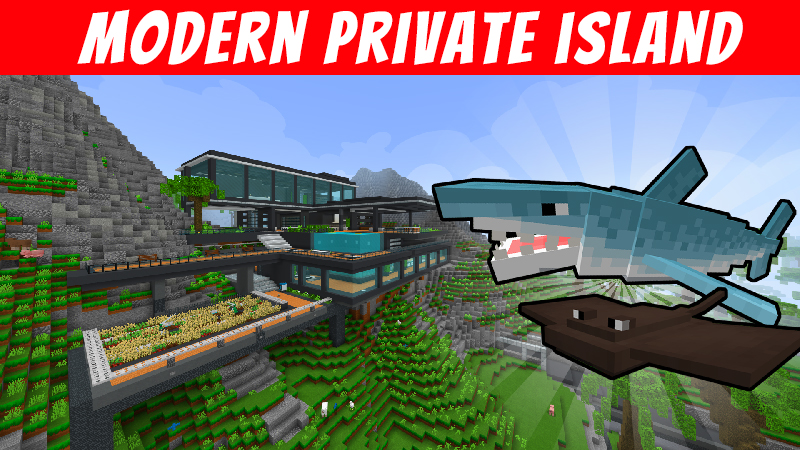 Modern Private Island In Minecraft Marketplace Minecraft