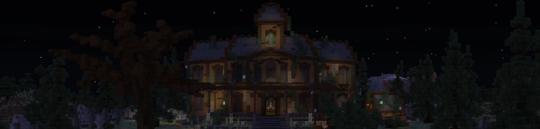 Halloween Mansion Panorama