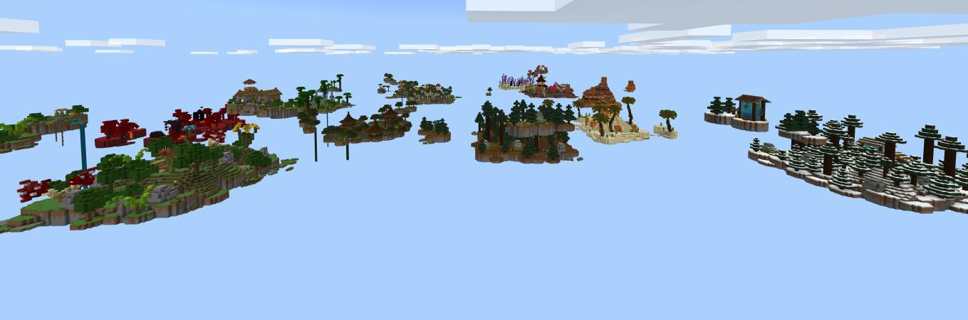 Skyblock Mega Islands Panorama