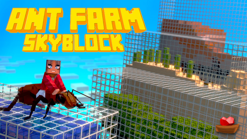 Ant Farm Skyblock Key Art