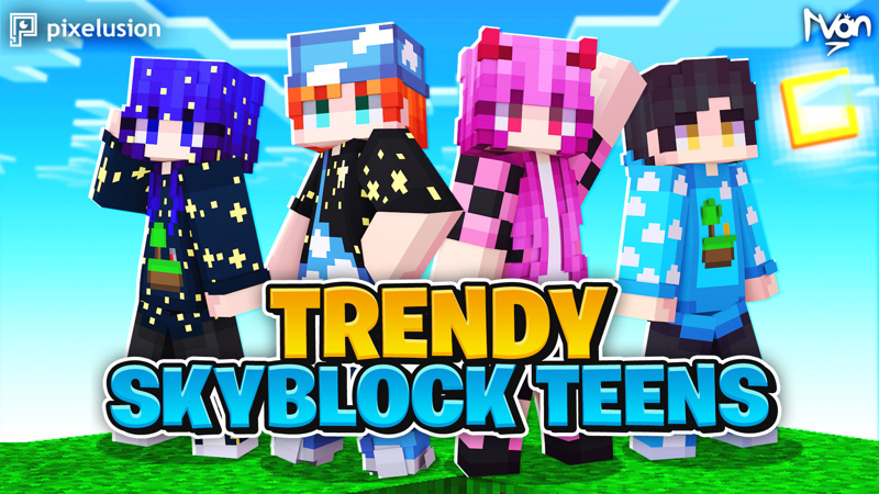 Trendy Skyblock Teens Key Art