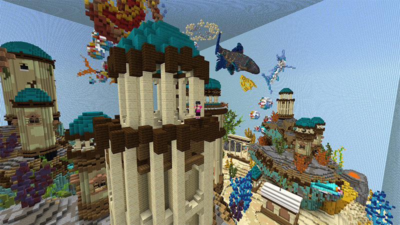 Giant Fish Tank Skyblock In Minecraft Marketplace Minecraft