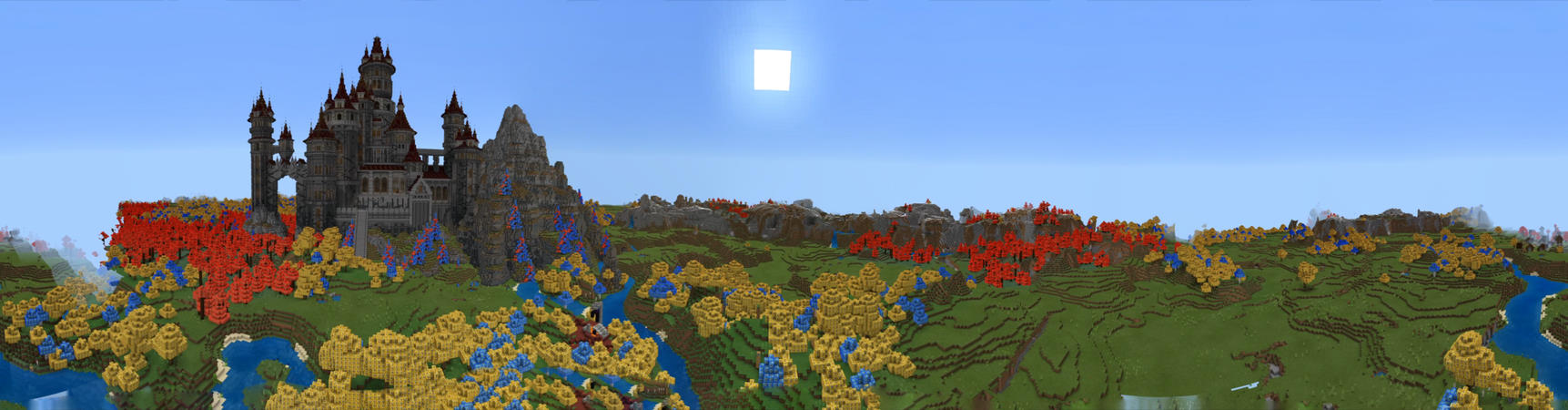 Lucky Block Castle Panorama