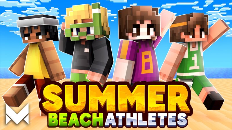 Summer Beach Athletes Key Art