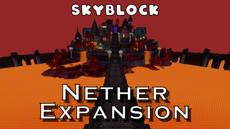 Skyblock Nether Expansion Key Art