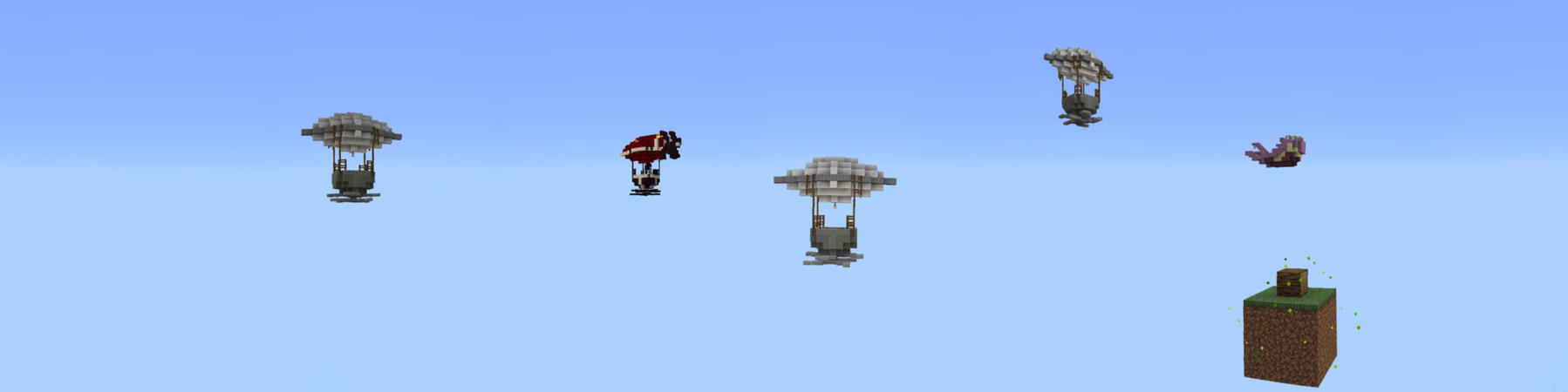 Skyblock One Block Panorama