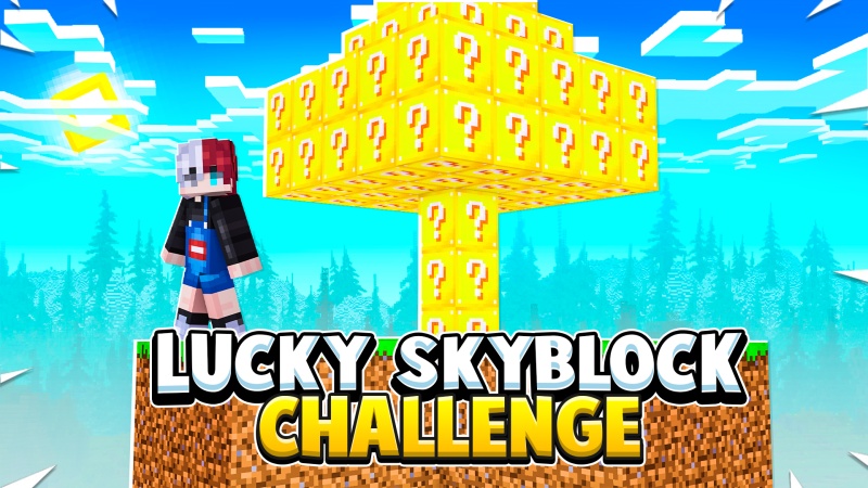 Lucky Skyblock Challenge Key Art