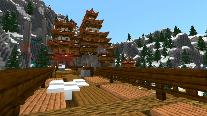 Snowy Mountain Temple In Minecraft Marketplace Minecraft