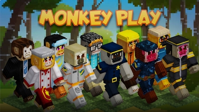 Monkey Play on the Minecraft Marketplace by BLOCKLAB Studios Monkey Play on the Minecraft Marketplace by BLOCKLAB Studios