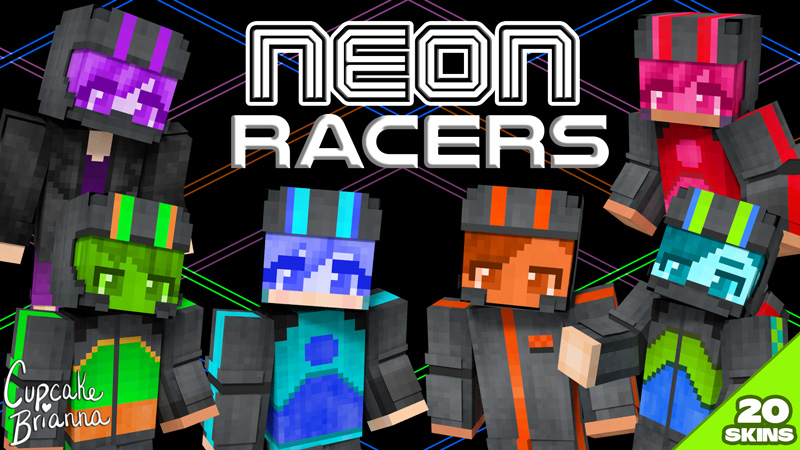 Neon Racers HD Skin Pack Key Art