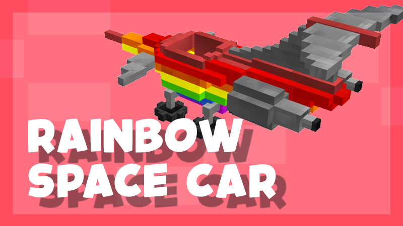 RAINBOW Space Car Key Art