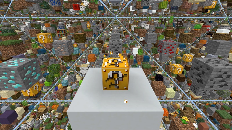 Lucky Block Sky Grid by Lifeboat